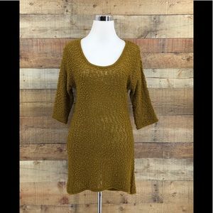 Soft Surroundings Women's Knitted Brown Tunic‎ Top